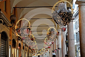 Decorations of  the ways in modena