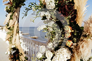 Decorations for the wedding ceremony.