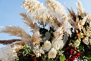 Decorations for the wedding ceremony.