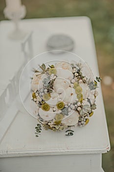 Decorations on wedding tables flowers scenery