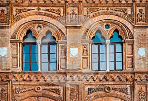 Decorations and Windows of Palazzo Agostini photo