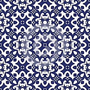 Decorativ seamless pattern with geometric shapes.