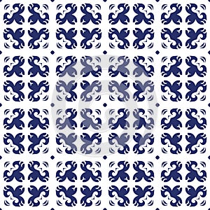 Decorativ seamless pattern with geometric shapes.