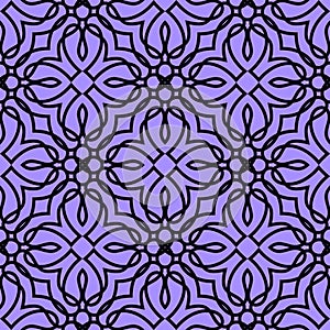 Decorativ seamless pattern with geometric shapes.