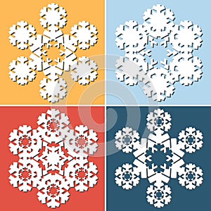 Decorative abstract snowflake.