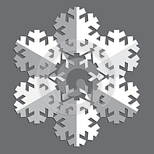 Decorative abstract snowflake.