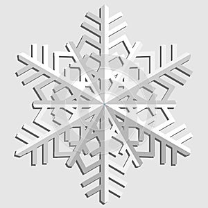 Decorative abstract snowflake.