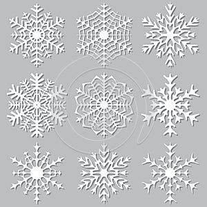 Decorative abstract snowflake.