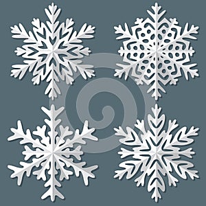 Decorative abstract snowflake.