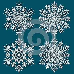 Decorative abstract snowflake.