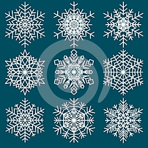 Decorative abstract snowflake.