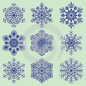 Decorative abstract snowflake.