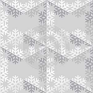 Decorative abstract snowflake. Seamless