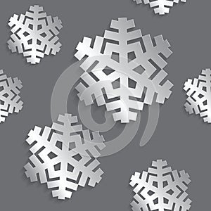 Decorative abstract snowflake. Seamless