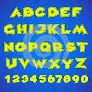 Decorative alphabet. Simple bold.