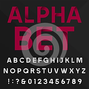 Dekoratívne abeceda vektor písmo 