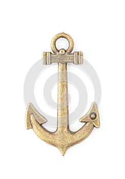 Decorative ancor on the empty white background