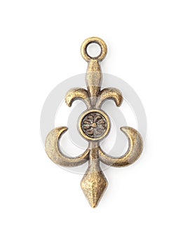 Decorative ancor on the empty white background