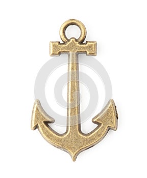 Decorative ancor on the empty white background