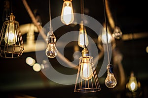 Decorative antique edison style light bulbs