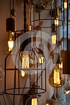 Decorative antique light bulbs