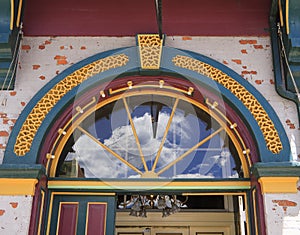 Decorative arched doorway