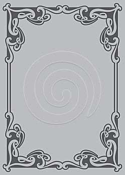 Decorative award frame. Design Element