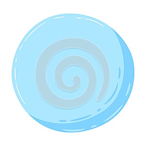 Decorative background bubble for text. Speechbubble in cartoon style. photo