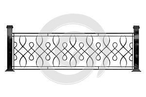 Decorative banisters, fencing.