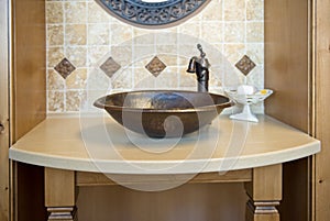 Decorative bathroom sink