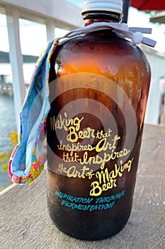 Decorative beer bottle