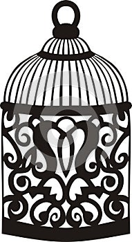 Decorative bird cage.