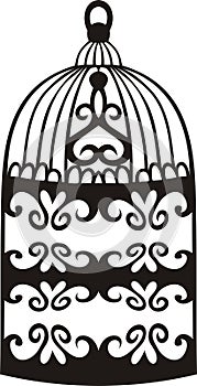 Decorative bird cage.