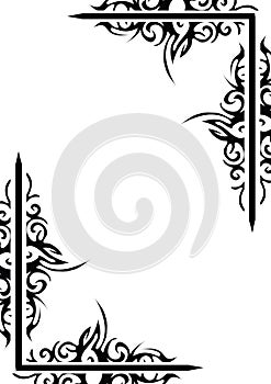 Decorative black frame