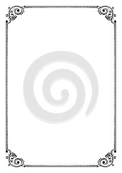 Decorative black frame