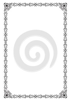 Decorative black framework.