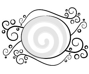 Decorative Black Web Page Logo