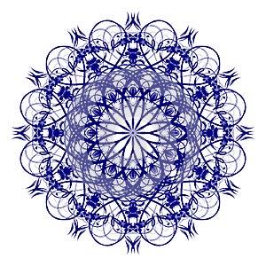 Decorative blue flower