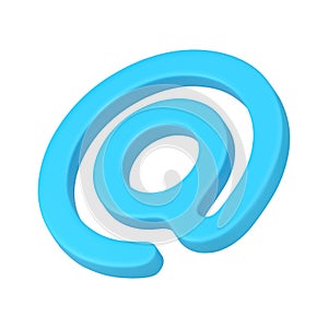 Decorative blue WWW label internet contact communication website finding realistic 3d icon vector