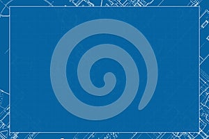 Decorative blueprint frame background texture
