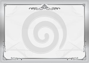 Decorative border and frame template in square shape, vintage frame design for certificate, diploma, voucher and greeting card