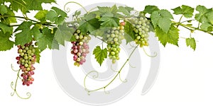Grapevine Border with Grapes photo