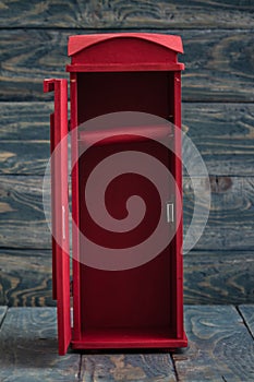 Decorative Box as Classic British Red Phone Booth
