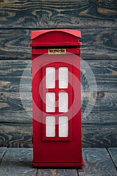 Decorative Box as Classic British Red Phone Booth