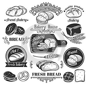 Decorative bread bakery label