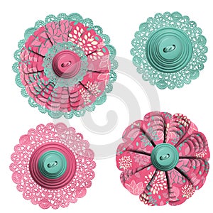 Decorative Button Embellishments