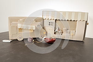 Decorative cardboard toys