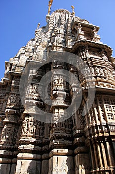 Decorative carving, Jagdish temple, Udaipur, India