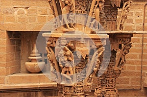 Decorative carving of Jain temples, Jaisalmer, India