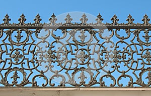 Decorative cast-iron fence